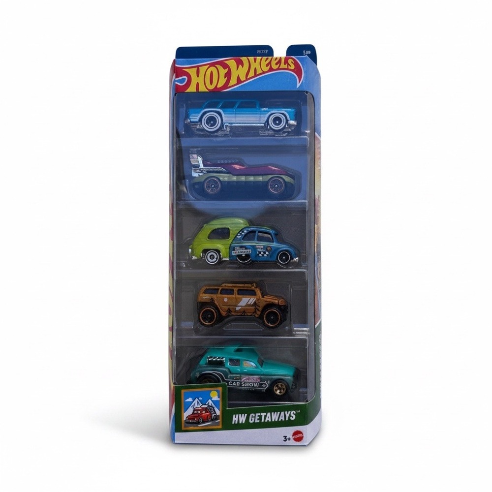 Pack of 5 JBJ77 Mattel Hot Wheels HW Getaways‎ Hover Storm & Other Diecast Cars